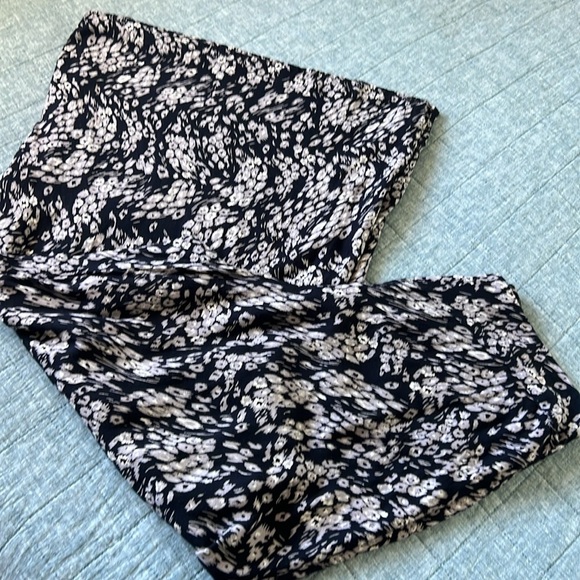 Boho Wide Leg Basque Waist Festival Flowy Pants 100% Rayon  | M - Picture 3 of 9